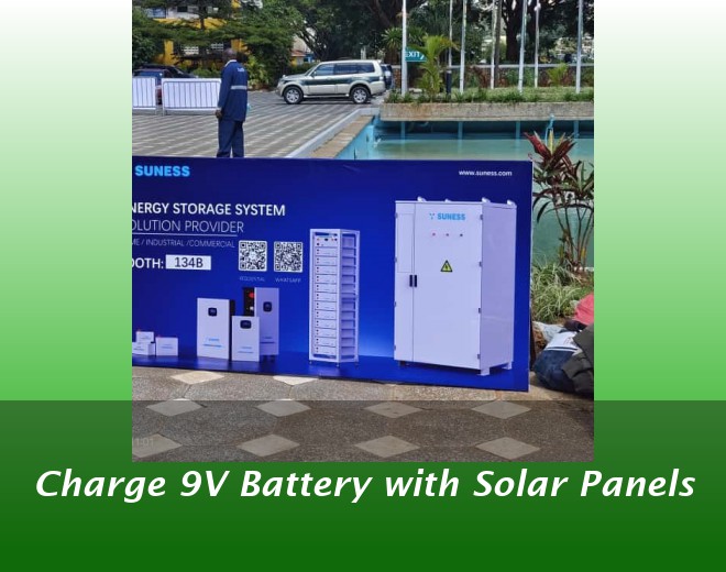 Charge 9V Battery with Solar Panels